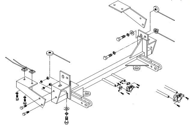Blue ox bx2170 base plate for ford ranger pickup 98-06