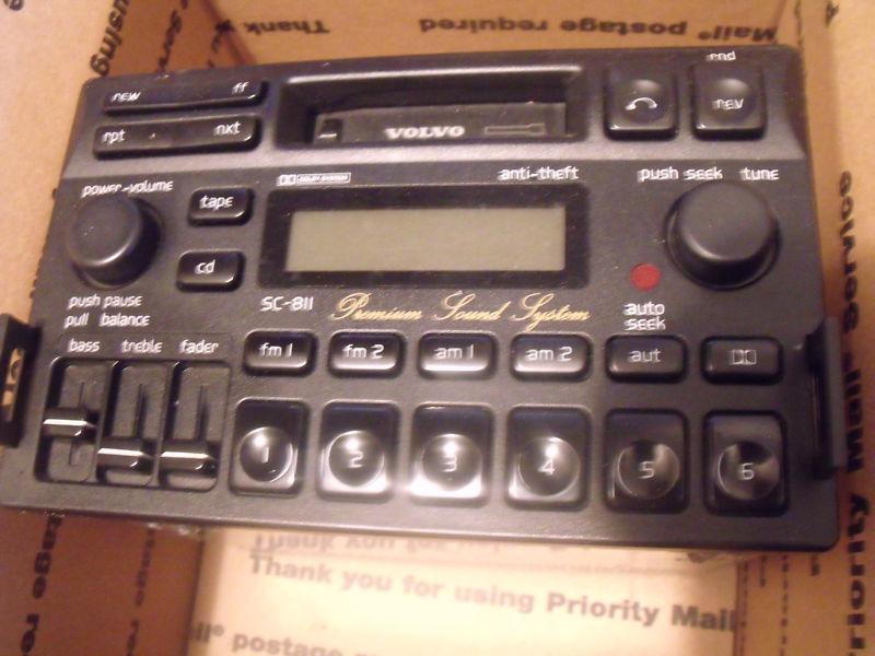 Factory volvo 850 sc-811 am fm cassette radio stereo w/ security code