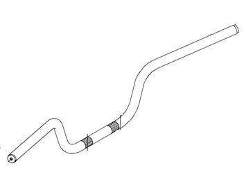Kawasaki oem handlebar prairie 360 46003-7502, 46003-7503