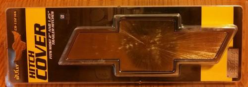 Bully chevrolet hitch cover fits 1.25" & 2" chevy chrome gold logo receiver new