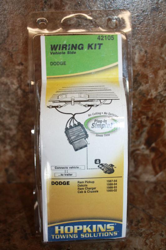 Hopkins manufacturing 42105 trailer connector kit dodge pickup dakota ram charge