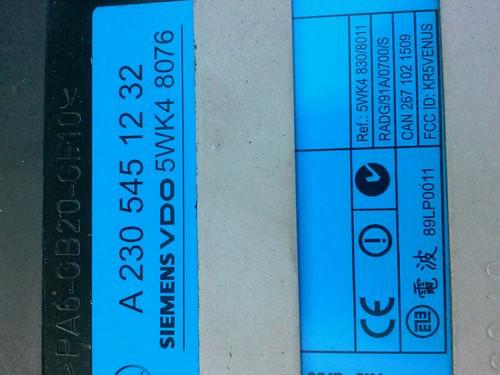 W215 W220 03 MERCEDES CL600 CL500 CL55 S500 KEYLESS CONTROL MODULE 2305451232, US $75.00, image 3