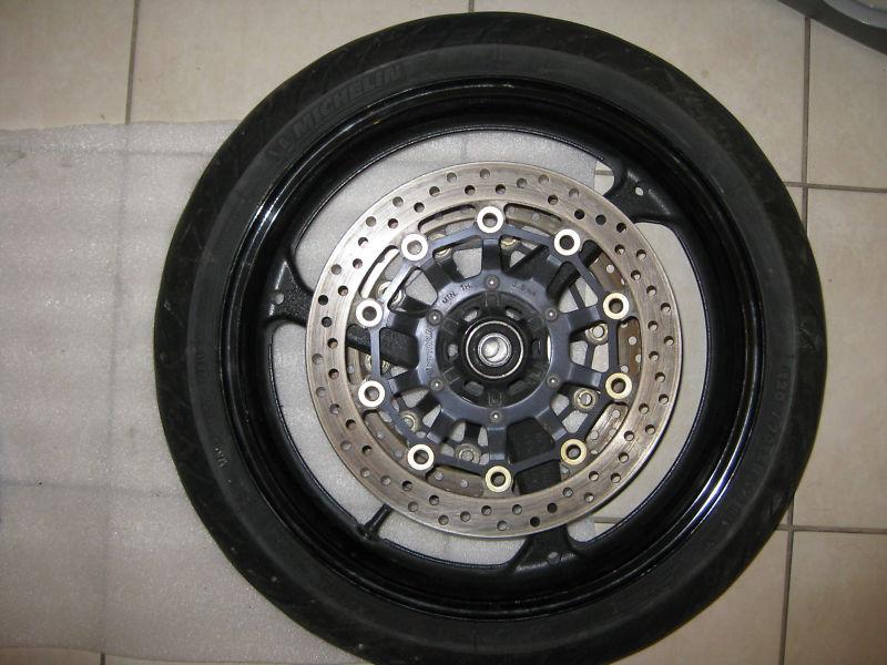 2011 honda cbr600rr front wheel with very good rotors and tire (2007-2012)
