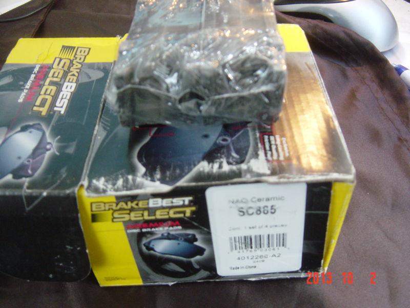 Brakebest select premium disc brake pads sc885  toyota highlander