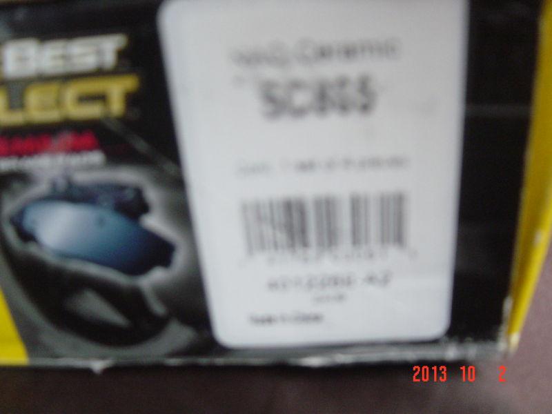 BrakeBest Select Premium Disc Brake Pads SC885 Toyota Highlander, US $32.50, image 2