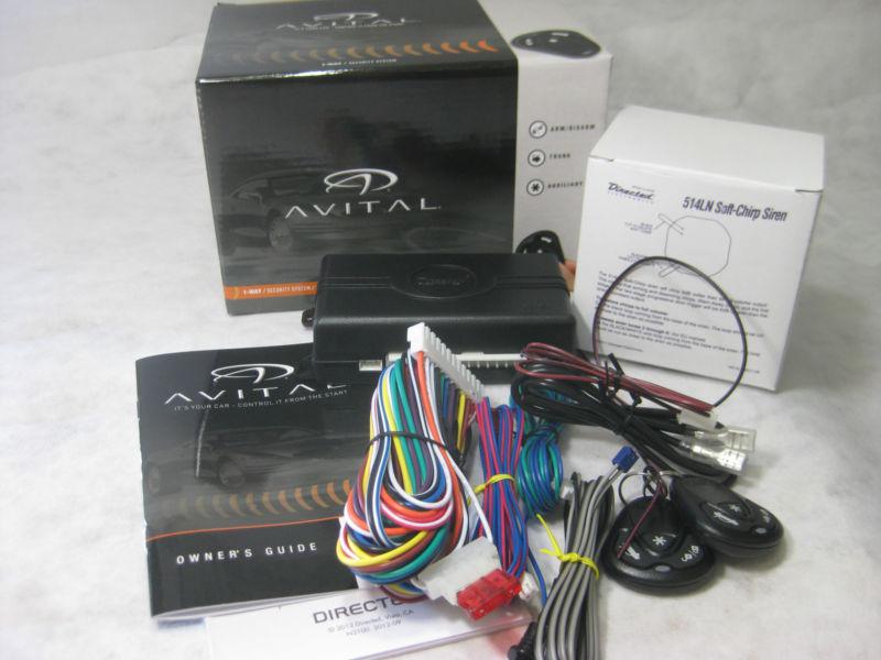 Avital 3100l 1-way security system w/ keyless entry