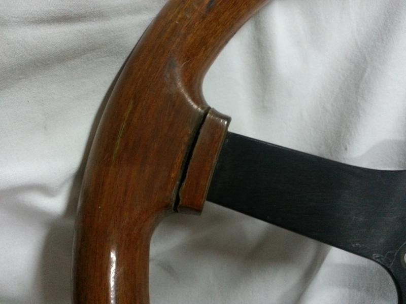 Vintage Wooden Steering Wheel Made in Italy Fiat Lancia Alfa Romeo VW Mercedes, US $89.00, image 2