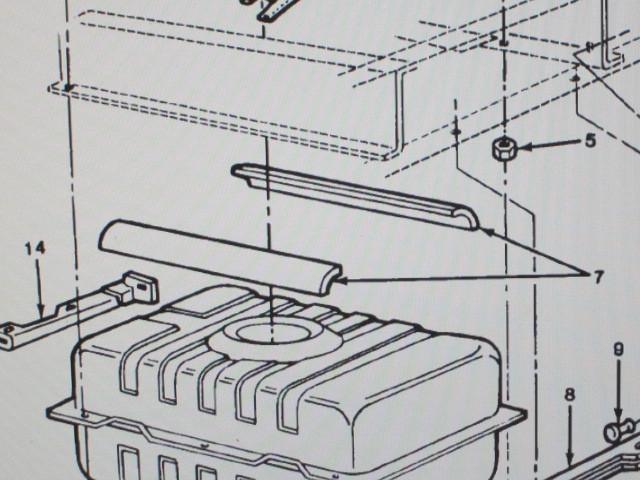 1 m1009 fuel tank felt 6263877 nos