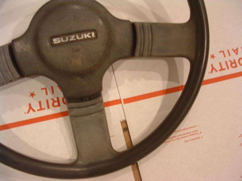 Find SUZUKI SAMURAI GRAY STEERING WHEEL ROUND VENT STYLE PRE 1988.5 in