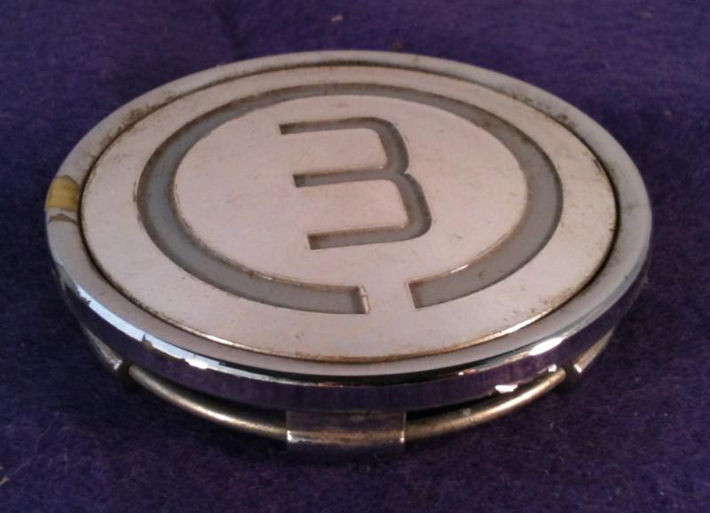 Mc chrome custom wheel center cap (1) p/n # pc332