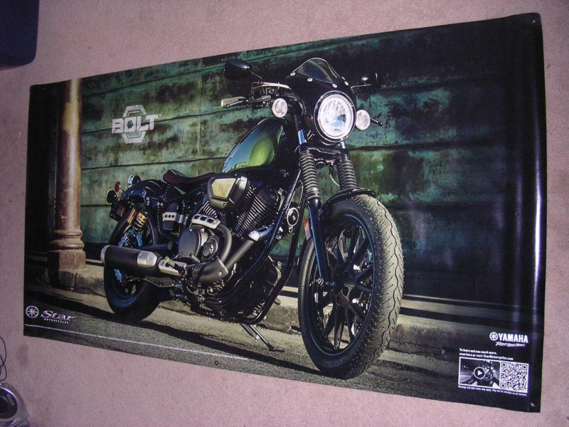 Yamaha bolt r spec 4 x 8 vynil factory garage dealership banner in new condition