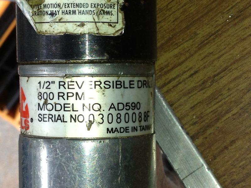 Mac Tools AD590 1/2'' Reversible Air Drill! BUY IT NOW!, US $15.50, image 3