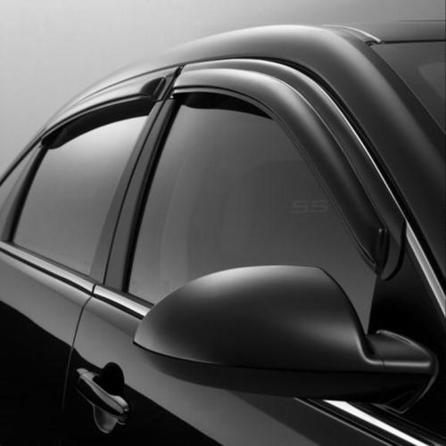 06-14 impala oem vent & visor side window weather deflectors 4pc smoke 19243419