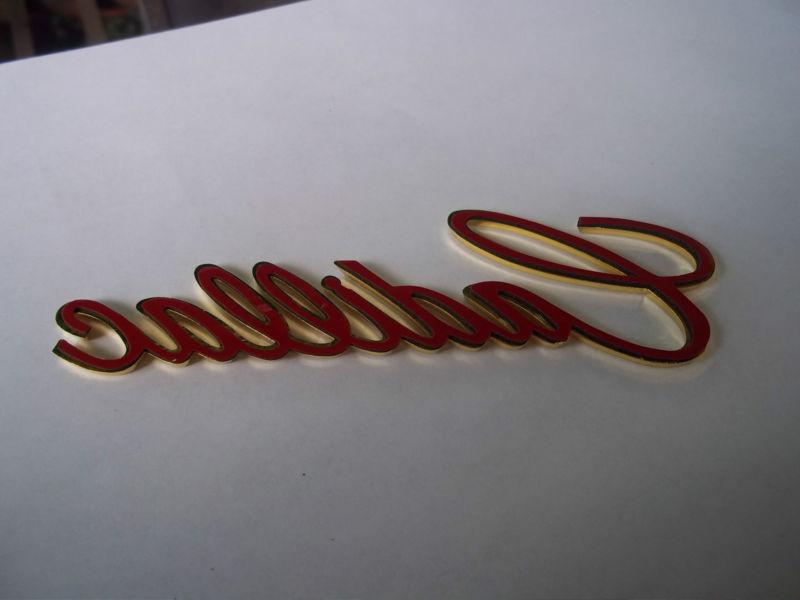 NEW GOLD CADILLAC DEVILLE REAR TRUNK EMBLEM SCRIPT BADGE OEM 94 95 96 97 98 99, US $11.99, image 2