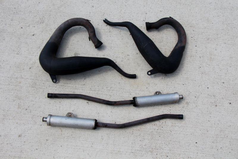 1987-2006 yamaha banshee toomey t3 t4 aftermarket exhaust pipes & silencers r-4