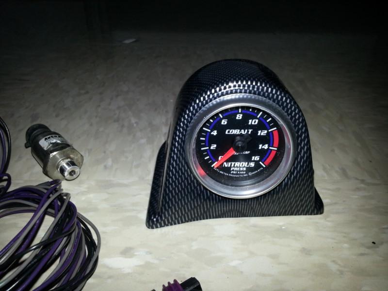 Great condition! autometer cobalt electric nitrous pressure gauge 6174