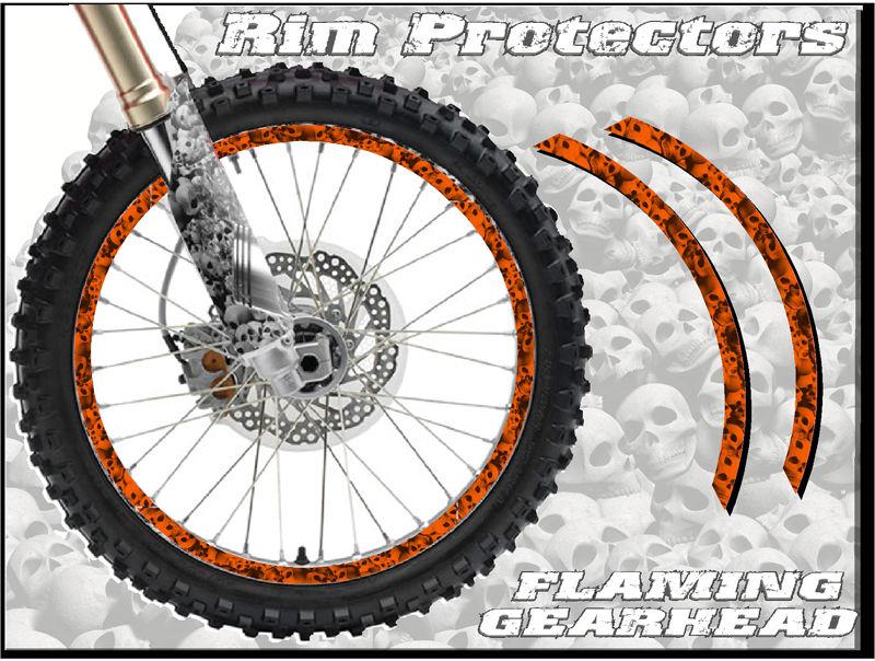 12 & 14 inch dirtbike rim protectors 12" wheel decals dirt bike tape graphics of