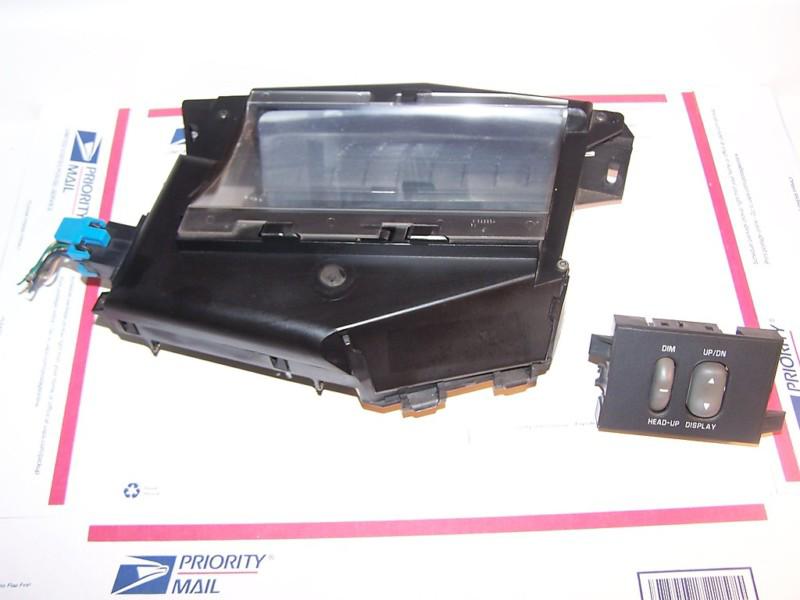 97-03 pontiac grand prix heads up display hud digital speedometer w switch oem