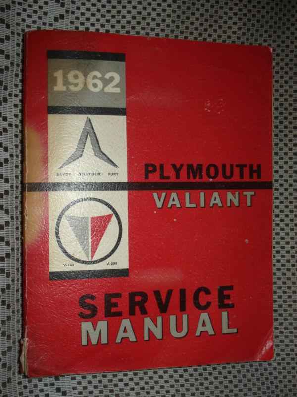 1962 plymouth shop manual original service book rare manual