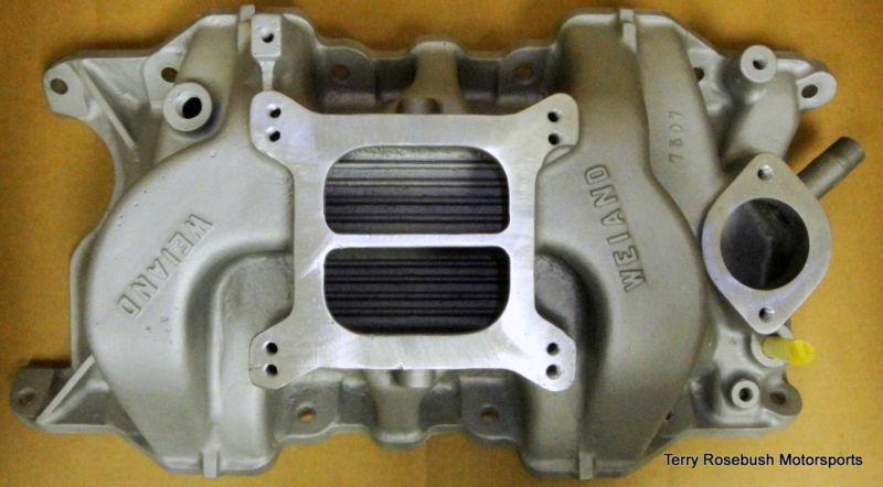 Weiand #7507 early stealth intake, mopar 273-360, dual plane, 4150 flange,