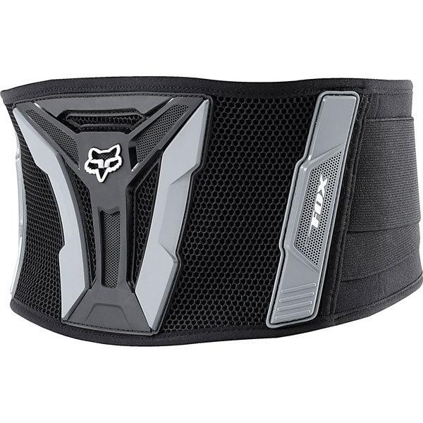 Black/grey one size fox racing turbo kidney belt