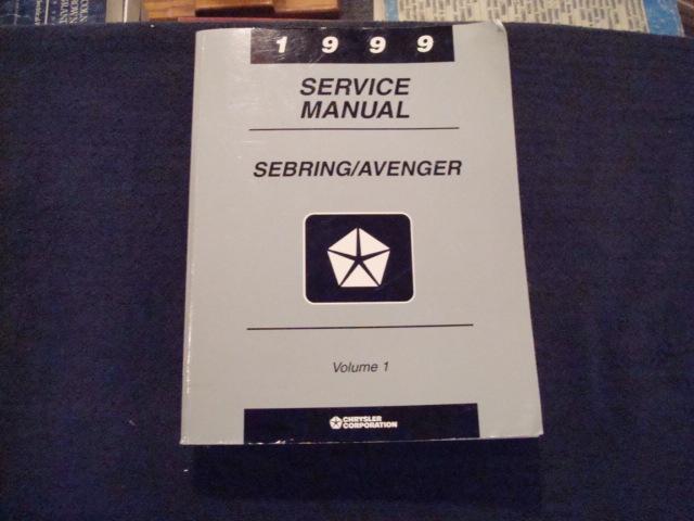 1999 chrysler dodge sebring/avenger factory shop service repair manual book 1 