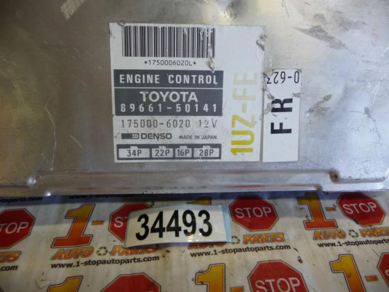93 94 LEXUS LS400 ENGINE COMPUTER ECU ECM 89661-50141 OEM, US $199.99, image 3