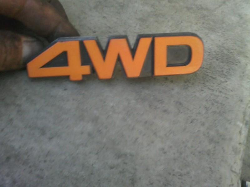 Vnitage datsun  nissan 4wd truck grill emblem 1980's