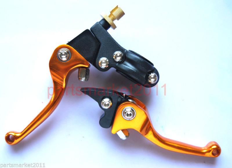 Find Gold Unbreakable Clutch Hydraulic Brake Levers CRF XR 50 70 Dirt