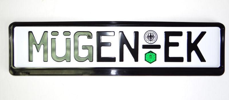 Jdm style euro plate and frame  civic ek ek9 em1 mg