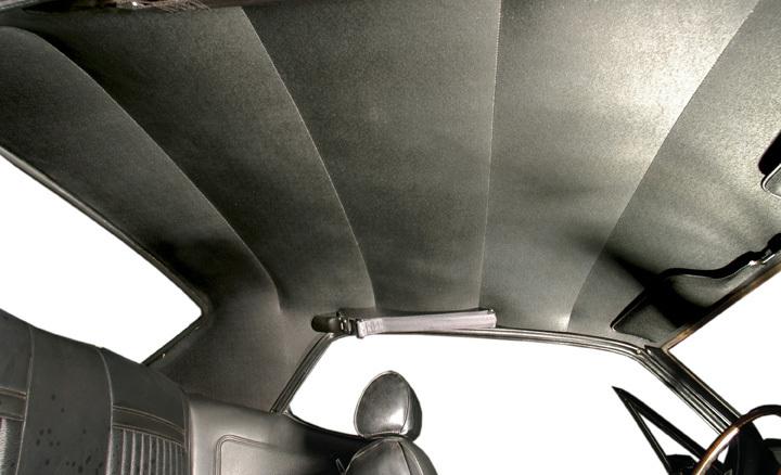 1967-1968 mercury cougar headliner black moonskin