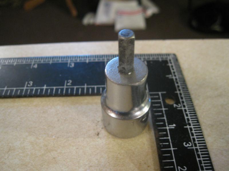 Williams 1/2 drv chrome hex bit socket  1/4 sae