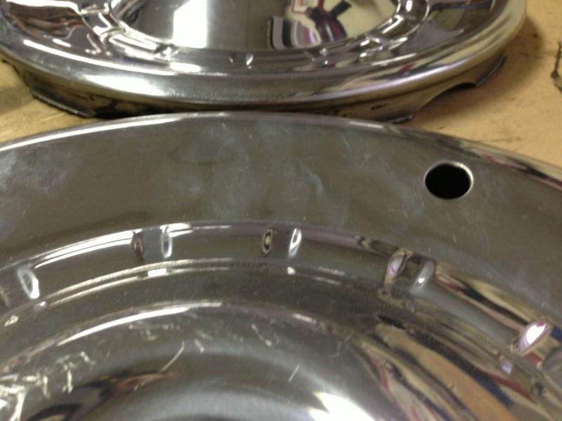 Find 1953 NOS CHRYSLER NEW YORKER 15" HUBCAPS WHEEL COVERS ONE PAIR