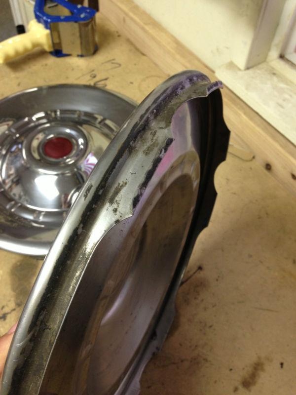 Find 1953 NOS CHRYSLER NEW YORKER 15" HUBCAPS WHEEL COVERS ONE PAIR