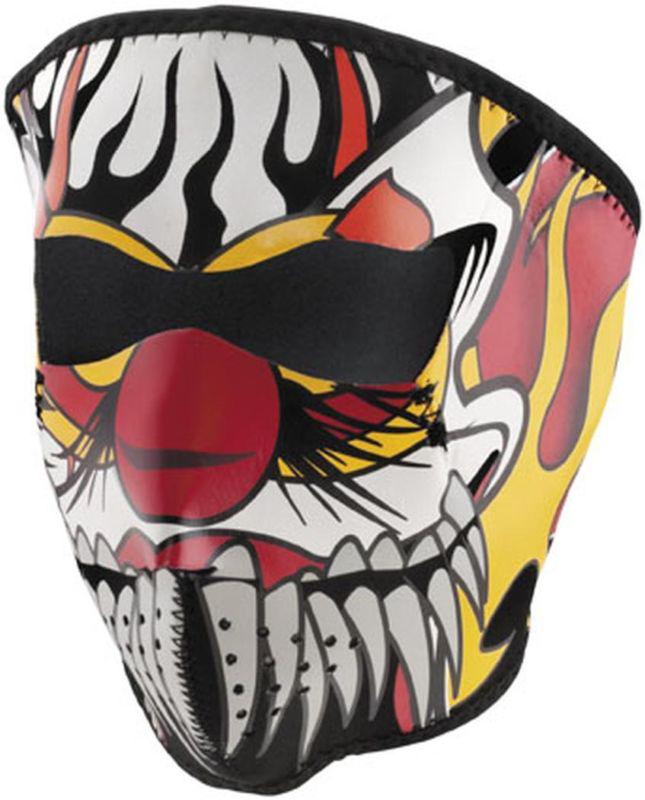 Zan cold weather full-face water/wind resistant neoprene facemask,clown/red,osfm