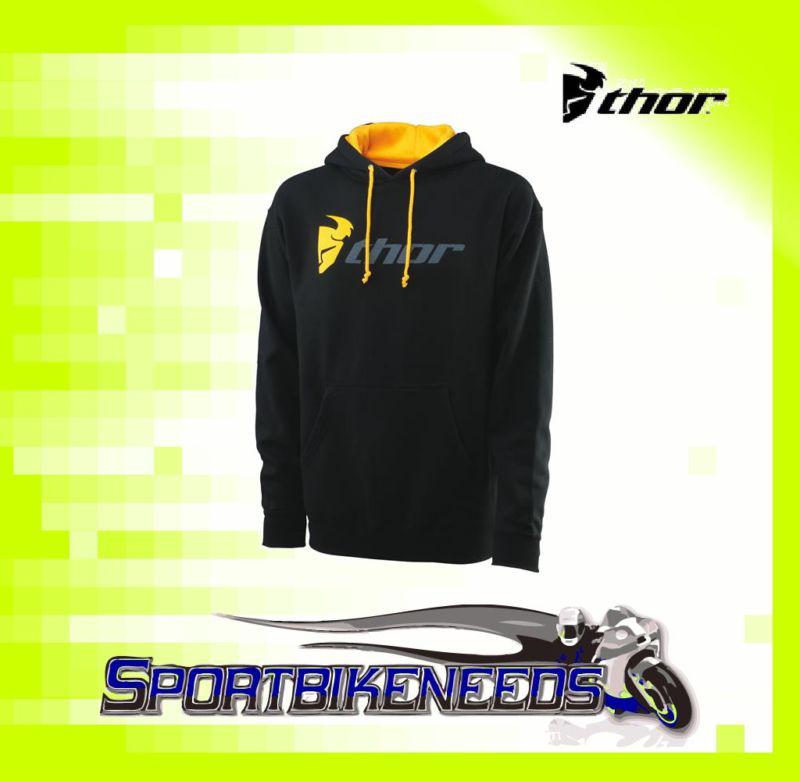 Thor 2012 hooked up fleece hoody black size medium m