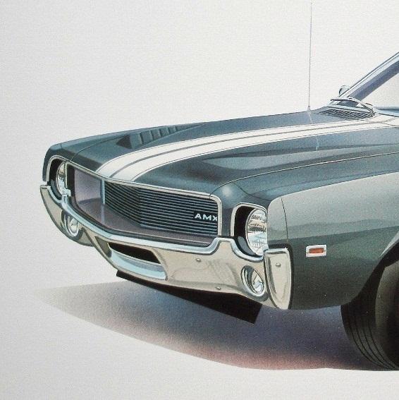 American Motors JAVELIN 1968 1969 1970 AMC AMX SST 290 232 -Old ART PRINT POSTER, US $7.49, image 2
