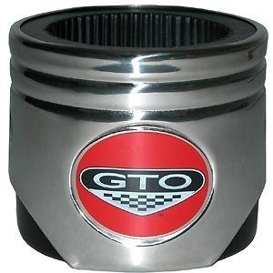 Pontiac gto chrome piston koozie is great for fall crusing gear headz products