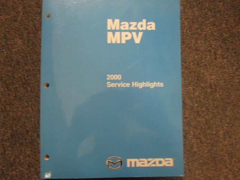 2000 mazda mpv van service highlights manual factory oem book used 00 x