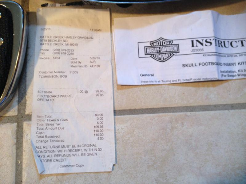 Huge Lot of Harley Davidson OEM Touring Foot Boards Rest , US $100.00, image 11