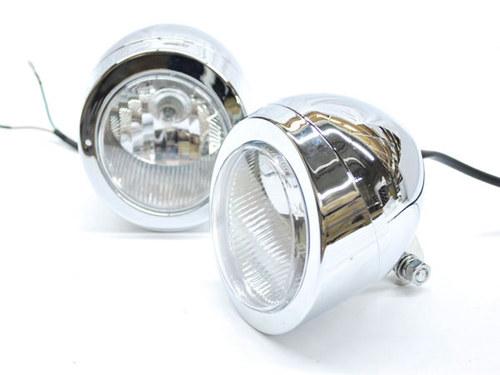 Custom chrome passing fog headlight head light for victory hammer 8-ball
