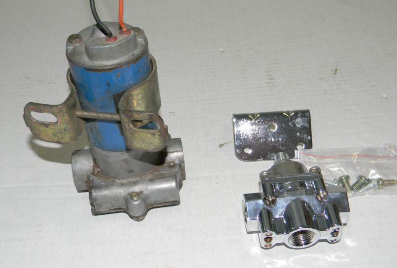 Sell HOLLEY BLUE FUEL PUMP (14 PSI) with NEW CHROME REGULATOR NO