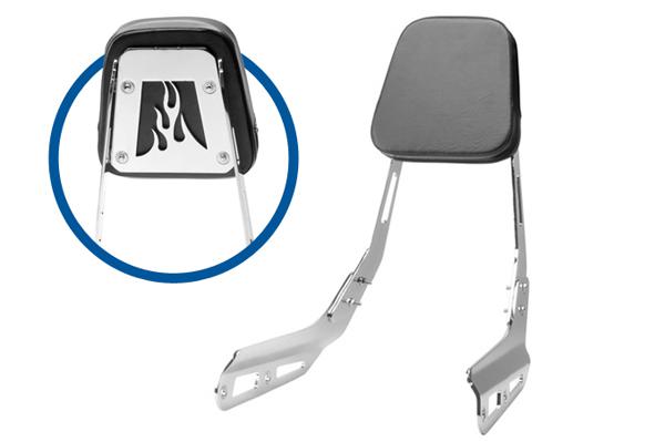 Sissy bar backrest passenger seat pad for 2007-2008 honda vtx 1800t 1800