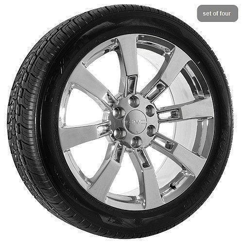 24" gmc yukon denali xl sierra truck chrome wheels rims tires