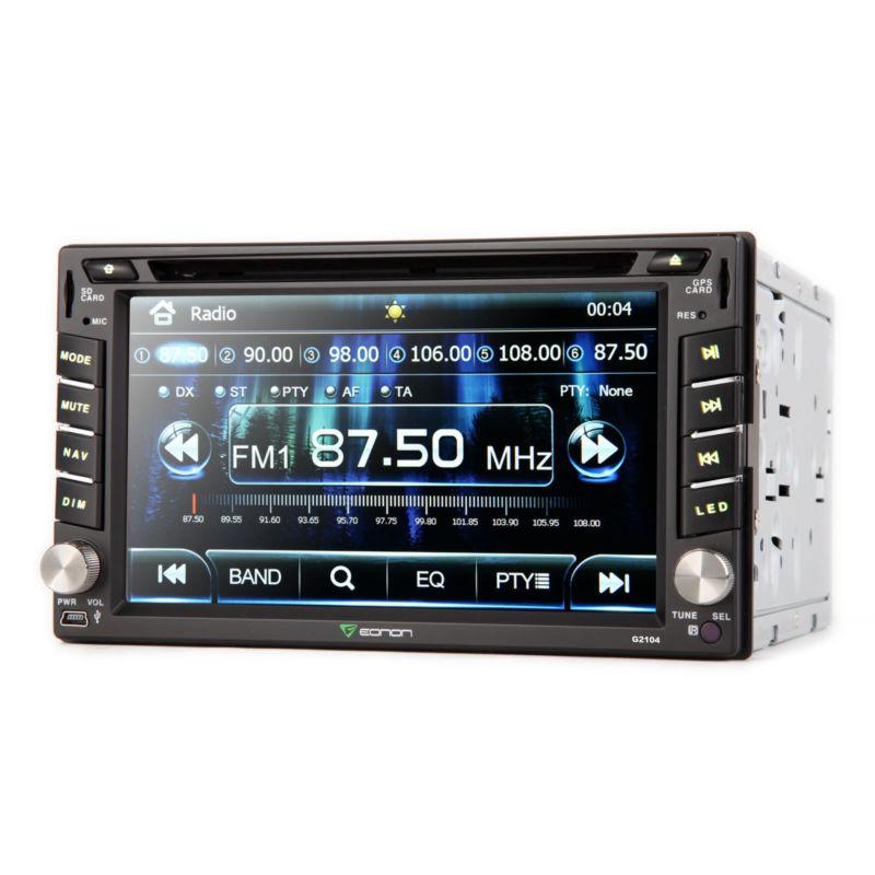6.2" 2din gps nav car dvd stereo radio player bluetooth touch bt 4x65w dual zone
