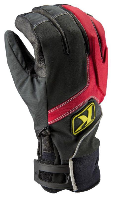 2013 klim men's powerxross snowmobile gore tex glove red large
