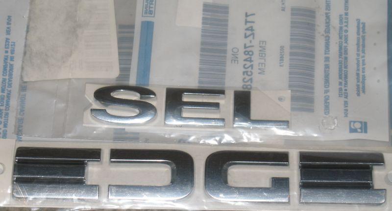Ford edge sel emblems nameplate oem