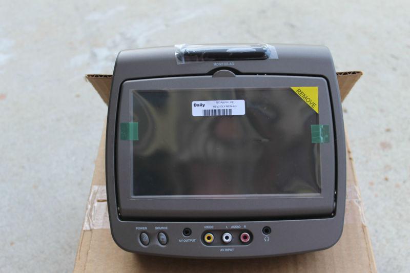 2006-2009 buick, chevy, gmc rse headrest dvd monitor driver side 19155663 gm new