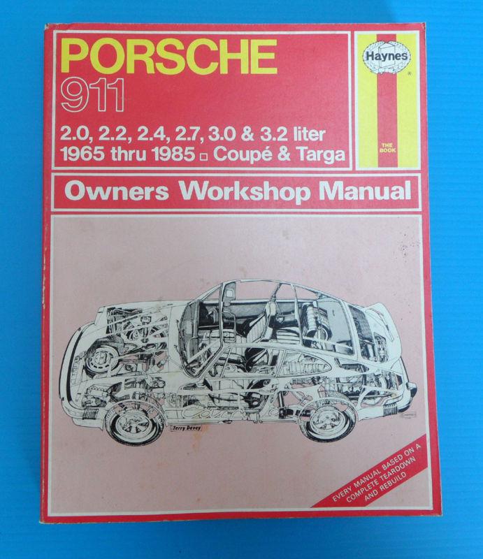 65 -85 porsche 911 haynes manual 1965 thru 1985  