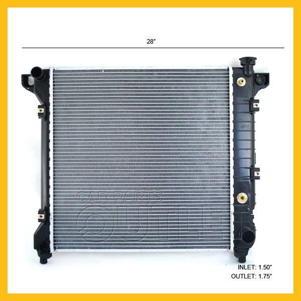 New 97 98 99 dodge durango dakota auto trans radiator v6 v8 w/o toc aux at 1row